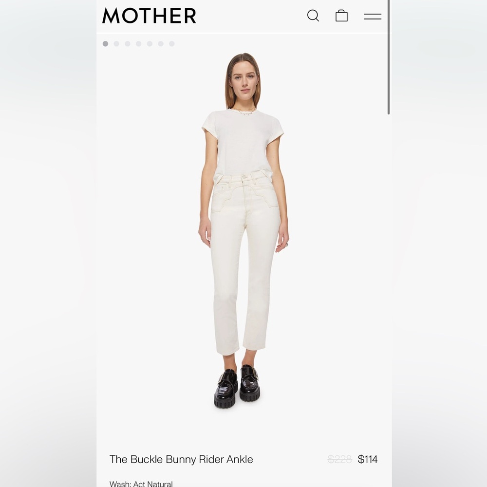 MOTHER jeans size 26 buckle bunny style